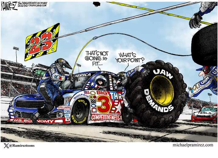 Michael Ramirez for Oct 23, 2023