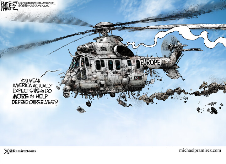 Michael Ramirez for Feb 23, 2025