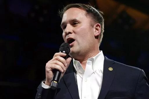 Virginia Attorney General Jason Miyares speaks to the crowd during an inaugural celebration, Jan. 15, 2022, in Richmond, Va. Some federal lawmakers urged Google last month to limit the appearance of anti-abortion pregnancy clinics in certain abortion-related search results. Now, 17 Republican attorneys general, including Miyares, are warning the company that doing so could invite legal action. Their letter Thursday, July 21, 2022, to the CEO of Google parent Alphabet Inc. criticizes the letter s