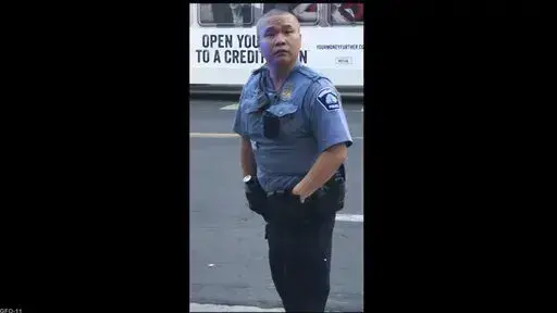 In this screen grab from video, former Minneapolis police officer Tou Thao appears at the scene where George Floyd died at the hands of former police officer Derek Chauvin, on May 25, 2020, in Minneapolis, Minn. The concept of willfulness will be key to a verdict at the federal trial of Thao and two other police officers accused of violating George Floyd's rights almost two years ago as Officer Derek Chauvin pressed his knee into the Black man's neck. (Court TV, via AP, Pool)