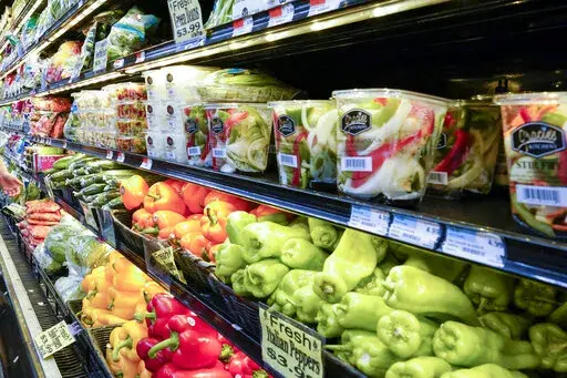 Vegetables are displayed in a produce section at a supermarket in New York, Monday, May 17, 2021. On Thursday, Jan. 19, 2023, the U.S. Agriculture Department issued new requirements for foods labeled as “organic,” a move aimed at cracking down on fraud and boosting oversight of products increasingly sought by consumers seeking healthy and environmentally sustainable options. (AP Photo/Mary Altaffer, File)