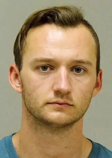 This booking photo provided by the Kent County Sheriff shows Kaleb Franks. Franks, 27, who pleaded guilty in a plot to kidnap Michigan Gov. Gretchen Whitmer testified Thursday, March 24, 2022, that he joined the conspiracy hoping he would be killed in a shootout with police. (Kent County Sheriff via AP, File)