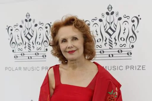 Composer Kaija Saariaho, of Finland, arrives for the Polar Music Prize ceremony, where she was named Polar Music Prize laureate Composer for 2013, at the Stockholm concert hall in Stockholm on Aug. 27, 2013. Saariaho, who wrote acclaimed works that made her the among the most prominent composers of the 21st century, died Friday, June 2, 2023, at her apartment in Paris, her family said in a statement posted on her Facebook page. She was 70. Saariaho had been diagnosed in February 2021 with gliobl