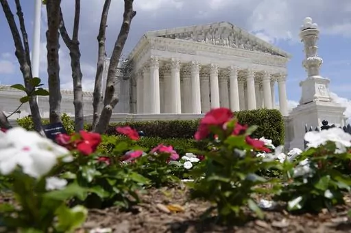 The U.S. Supreme Court, June 13, 2023, on Capitol Hill in Washington. (AP Photo/Mariam Zuhaib, file)