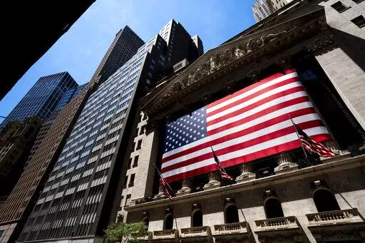 The New York Stock Exchange on June 29, 2022, in New York. Stocks are slipping on Wall Street, Friday, Dec. 9, 2022, after a report showed inflation is still hotter than expected, even though it is slowing. (AP Photo/Julia Nikhinson, File)