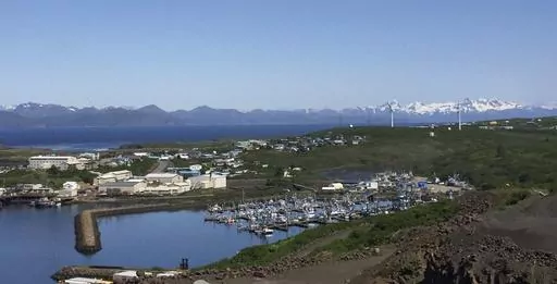 FILE- This file photo provided by Andy Varner, city administrator for Sand Point, Alaska, shows the city's harbor on June 7, 2016. A 7.2 magnitude earthquake triggered a brief tsunami advisory for southern Alaska, monitoring bodies reported late Saturday, July 15, 2023. The United States Geological Survey wrote in a social media post that the earthquake occurred 106 kilometers (65.8 miles) south of Sand Point, Alaska, at 10:48 p.m. Saturday.(Andy Varner/City of Sand Point via AP, File)