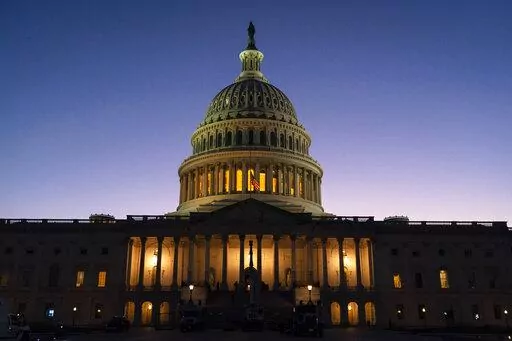 The U.S. Capitol is seen at sunset on Capitol Hill in Washington, Sept. 8, 2022. Democrats have held both chambers of Congress and the presidency for two years. But they may not have such consolidated power for much longer.  Republicans could make big gains in the Nov. 8 midterm elections, bolstered by frustration over the economy, advantages in the redistricting process that takes place every 10 years and the traditional losses in a new president’s first midterm election. (AP Photo/Jacquelyn