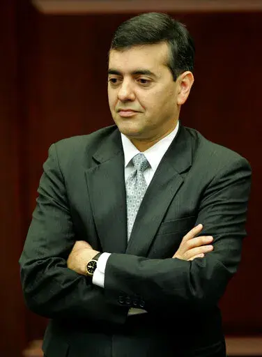 Rep. David Rivera, R-Miami, attends a House session on Jan. 8, 2009, in Tallahassee, Fla. The former Miami congressman who signed a $50 million consulting contract with Venezuela's government not only did no apparent work, but also channeled a large chunk of the money to a yacht company on behalf of a fugitive billionaire, according to new allegations in a civil suit filed Friday, Aug. 19, 2022 in New York federal court. (AP Photo/Phil Coale, File)