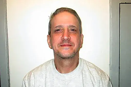 This photo provided by the Oklahoma Department of Corrections shows death row inmate Richard Glossip on Feb. 19, 2021. (Oklahoma Department of Corrections via AP, File)