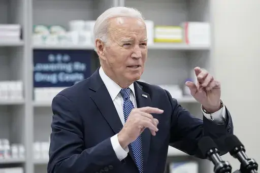 President Joe Biden speaks about prescription drug costs at the National Institutes of Health in Bethesda, Md., Dec. 14, 2023. (AP Photo/Andrew Harnik, File)