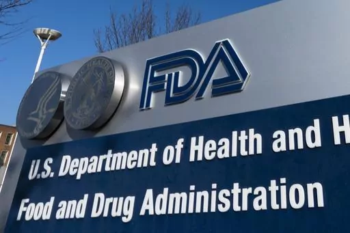 A sign for the U.S. Food and Drug Administration is displayed outside their offices in Silver Spring, Md., Dec. 10, 2020. Drug Administration announced Friday, Jan. 5, 2024, that it will allow Florida to import some prescription drugs from Canada. (AP Photo/Manuel Balce Ceneta, File)