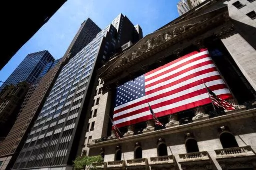 The New York Stock Exchange on Wednesday, June 29, 2022, in New York. Stocks on Wall Street recovered from early losses and turned higher in afternoon trading Monday, Aug. 15, 2022, as investors remain focused on the economy and on several updates from retailers this week. (AP Photo/Julia Nikhinson, File)