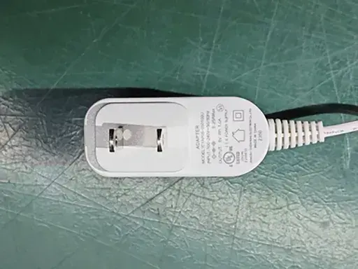This photo provided by the U.S. Consumer Product Safety Commission shows an example of a power adapter sold with the Rest 1st Generation sound machine being recalled Wednesday, July 3, 2024. Hatch Baby is recalling nearly 1 million power adapters sold with sound machines marketed to help infants and young children sleep due to a shock hazard.