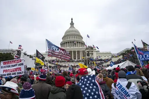 People attack the U.S. Capitol in Washington, on Jan. 6, 2021. (AP Photo/Jose Luis Magana, File)
