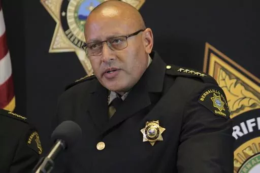 Bernalillo County Sheriff John Allen calls New Mexico Gov. Michelle Lujan Grisham's order suspending the carrying of firearms in the state's most populous metropolitan area unconstitutional during a news conference in Albuquerque, New Mexico, on Monday, Sept. 11, 2023. Allen is among the other municipal law enforcement officials who have said they will not enforce the Democratic governor's order. (AP Photo/Susan Montoya Bryan)