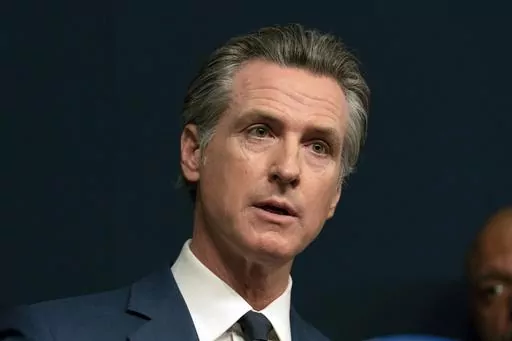 California Gov. Gavin Newsom speaks during a news conference in Sacramento, Calif., Tuesday Sept, 26, 2023. (AP Photo/Rich Pedroncelli, File)